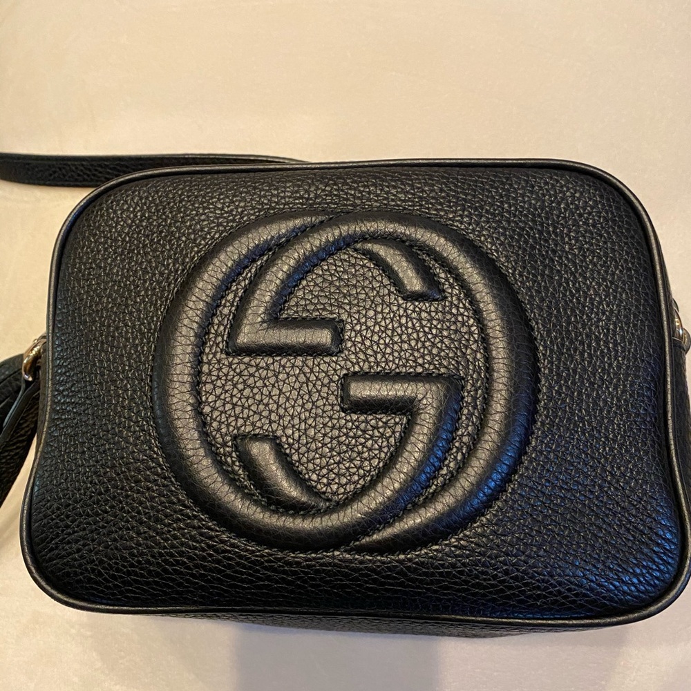 Gucci Soho Disco Black Leather Crossbody Bag